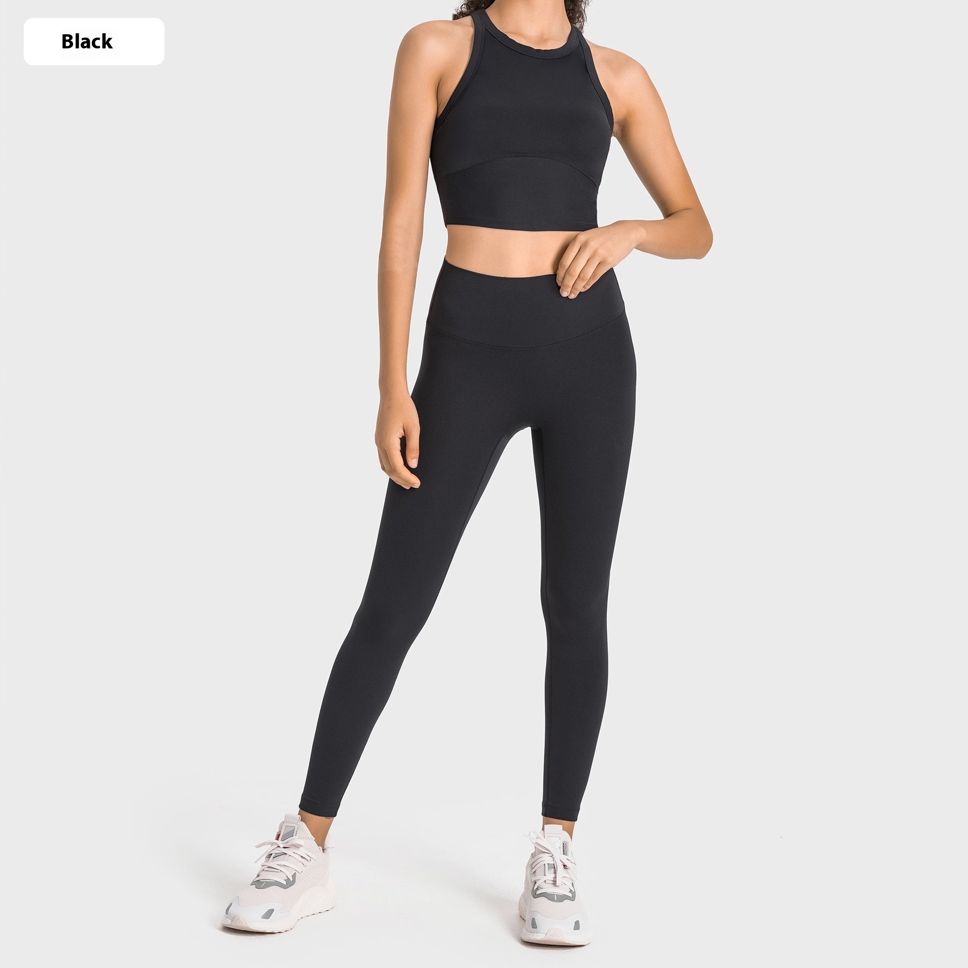 Elastic Yoga Clothes Suit Ankle-length Pants Vest
