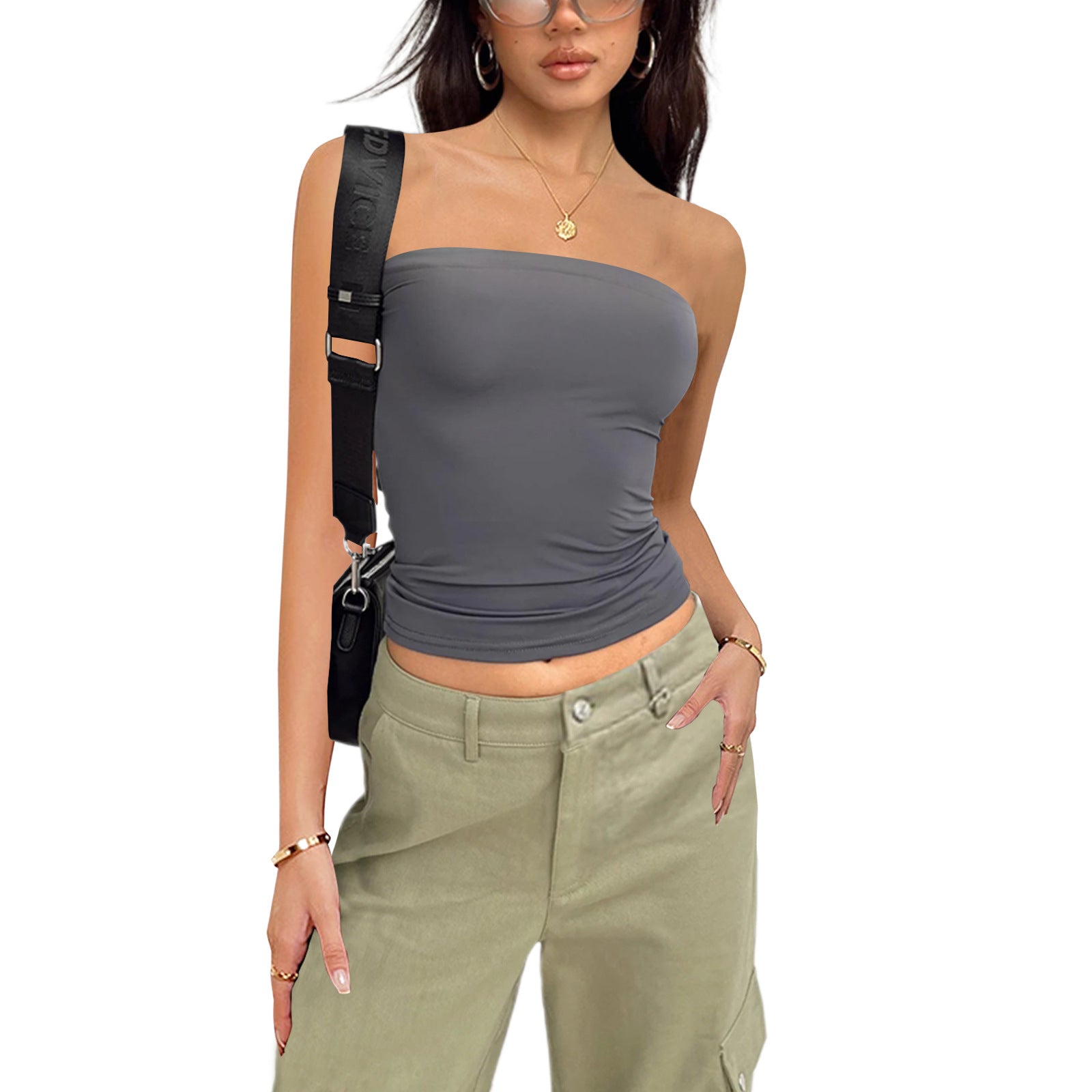 Spring And Summer Women's Solid Color Tank-top