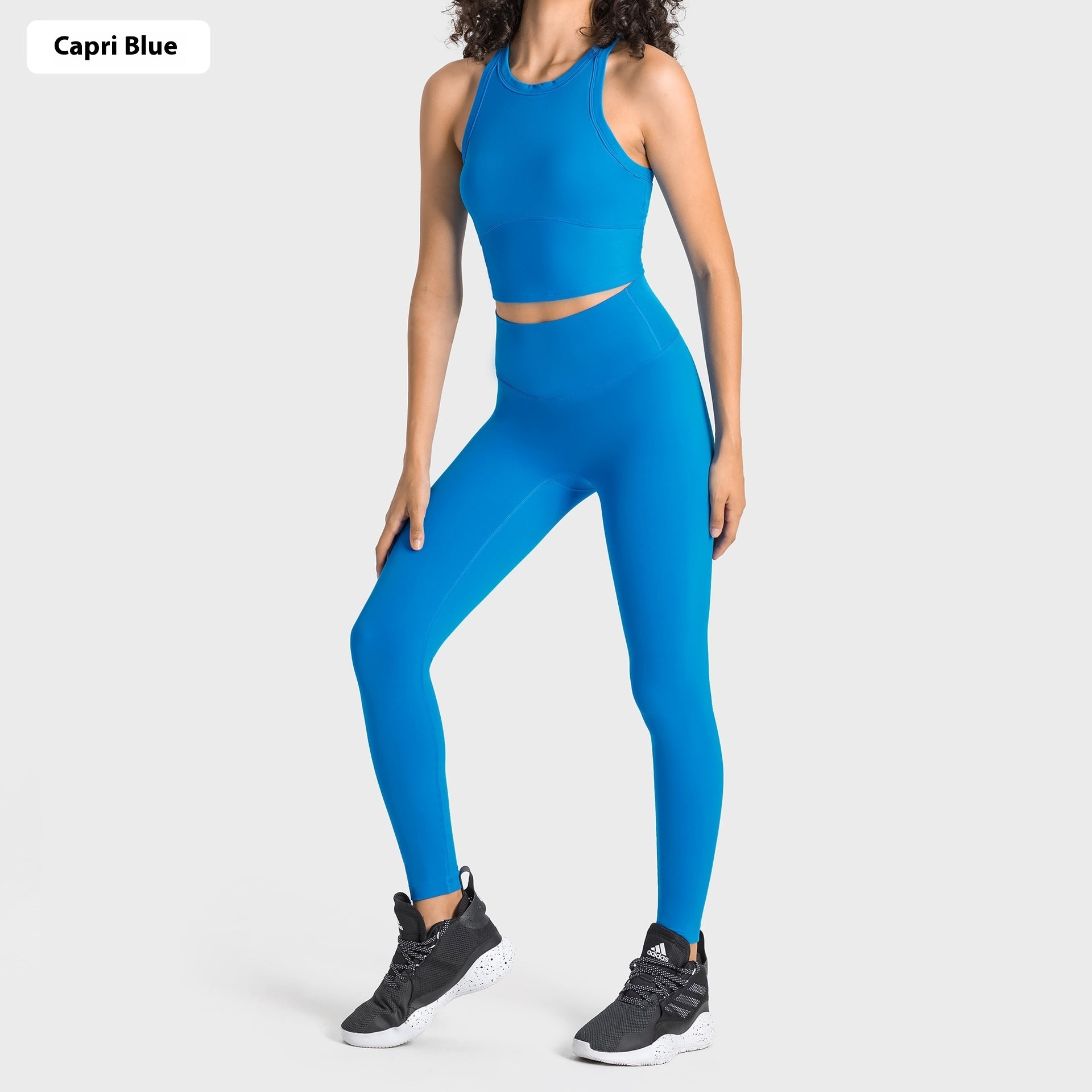 Elastic Yoga Clothes Suit Ankle-length Pants Vest