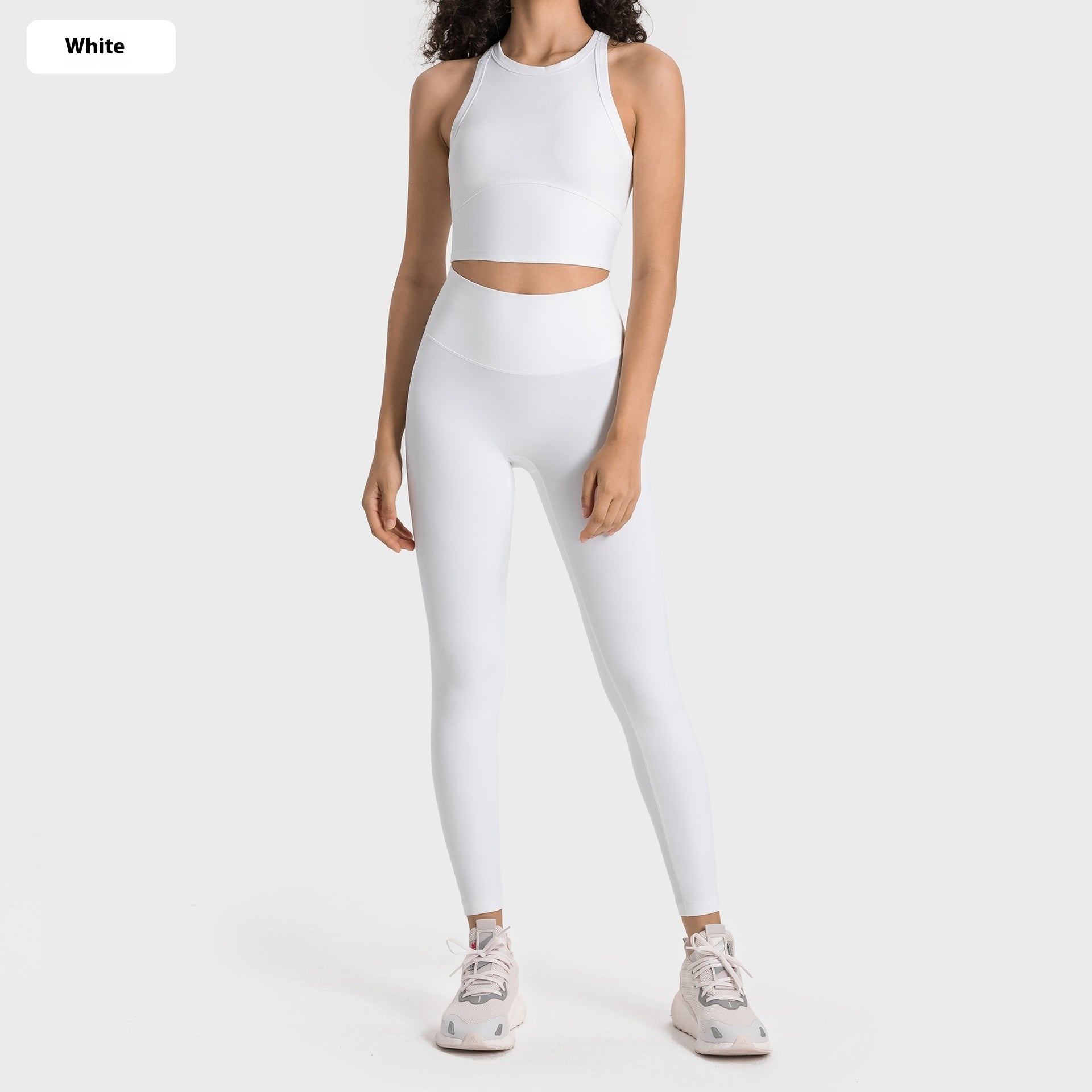 Elastic Yoga Clothes Suit Ankle-length Pants Vest